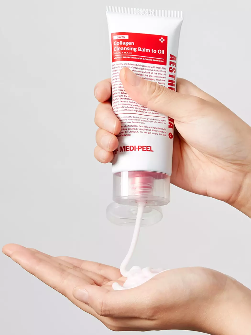 Гідрофільний бальзам для обличчя із пробіотиками та колагеном MEDIPEEL Red Lacto Collagen Cleansing Balm To Oil, 100 ml