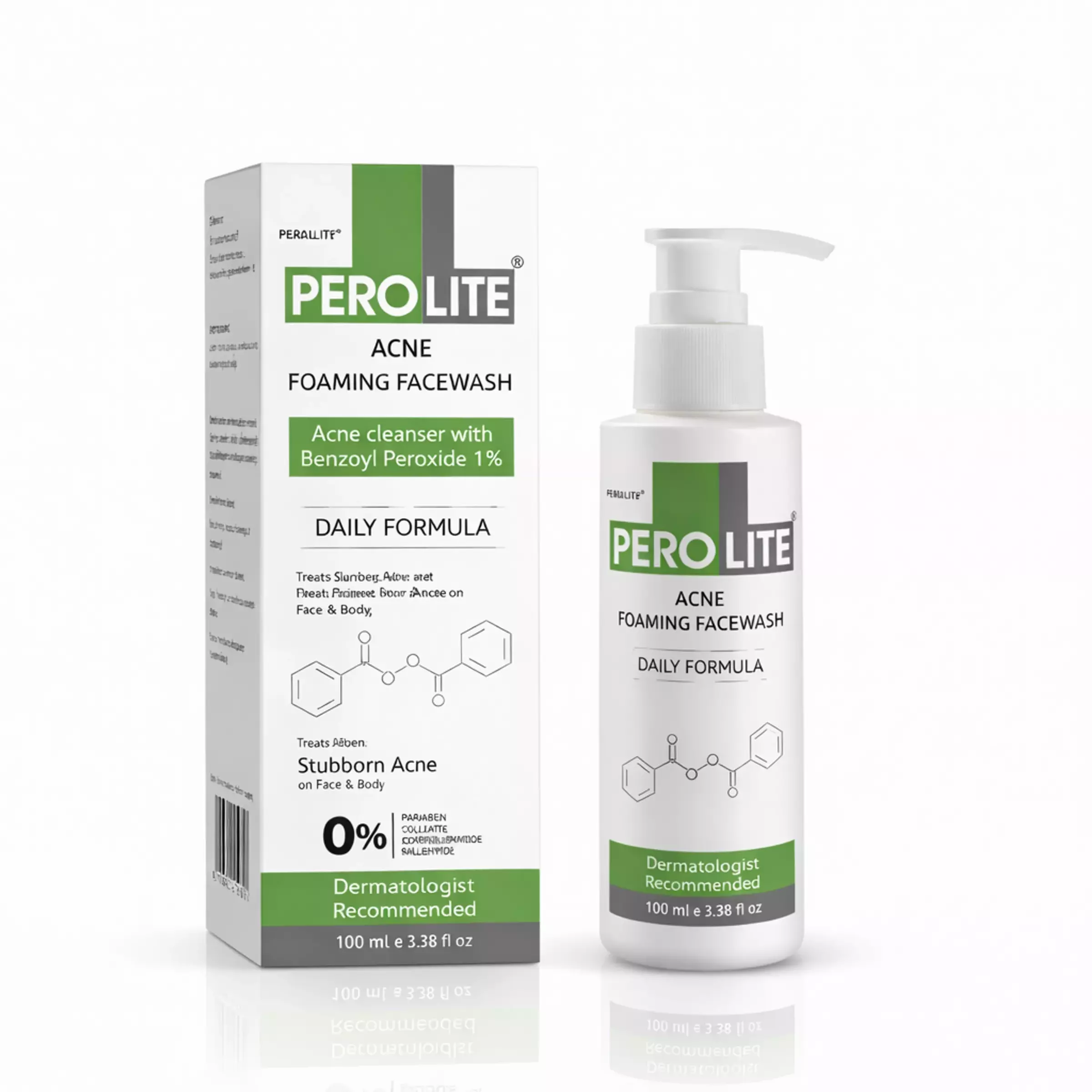 Засіб для очищення проблемної шкіри Perolite Acne Clranser With Benzoyl Peroxide 1%, 100 ml