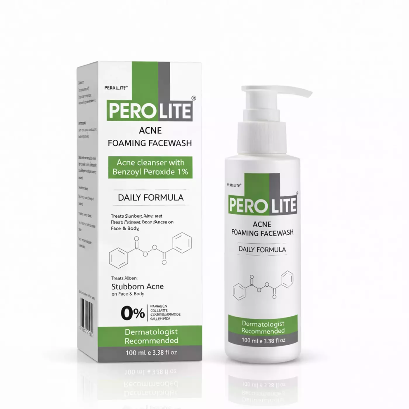 Засіб для очищення проблемної шкіри Perolite Acne Clranser With Benzoyl Peroxide 1%, 100 ml