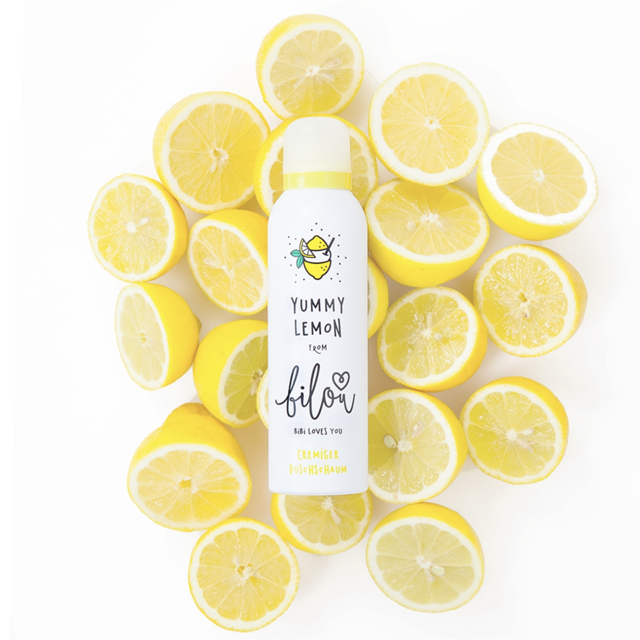 Пінка для душу BILOU YUMMY LEMON з ароматом соковитого лимону, 200 ml