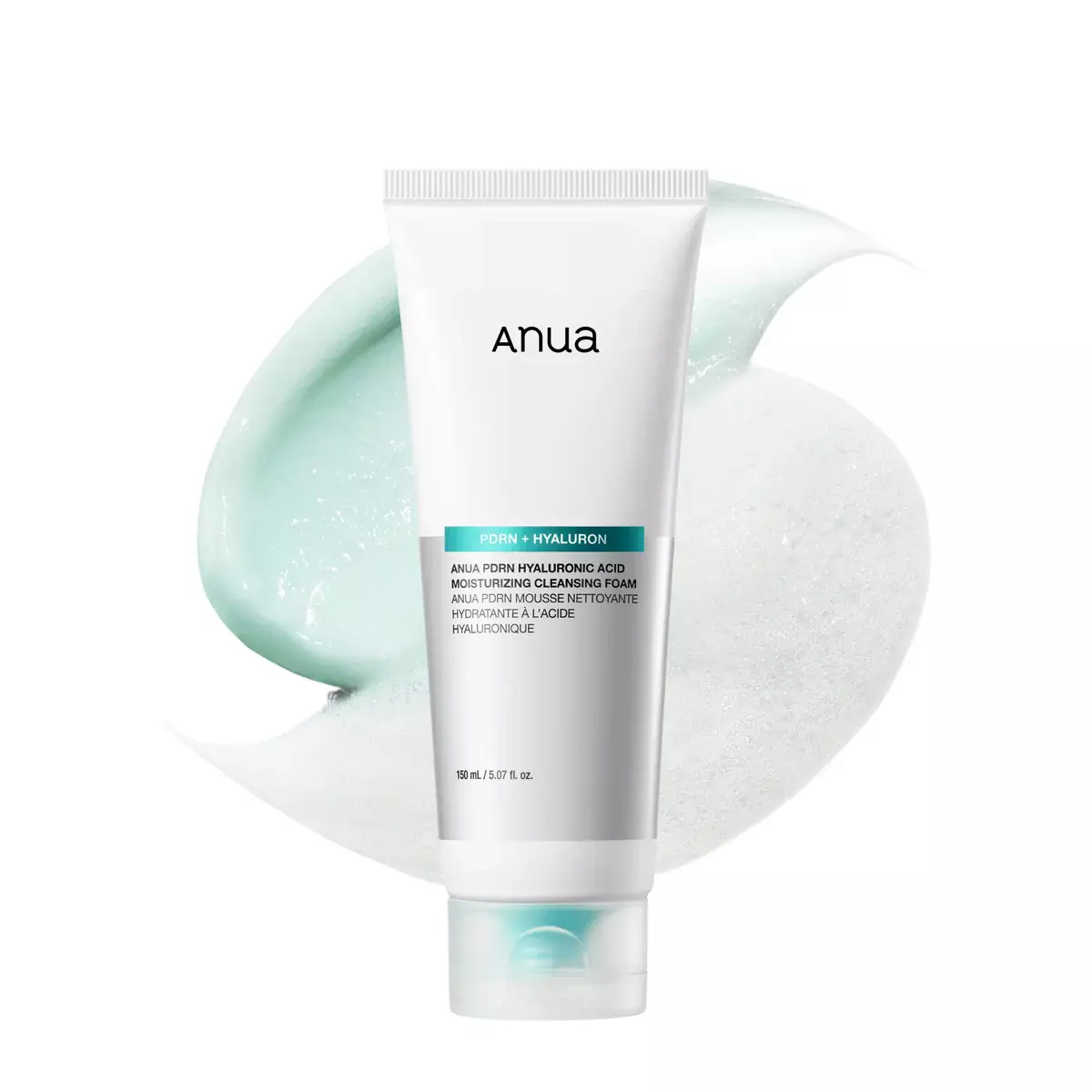Пінка для очищення шкіри з PDRN та гіалуроновою кислотою Anua PDRN Hyaluronic Acid Moisturizing Cleansing Foam, 150 мл