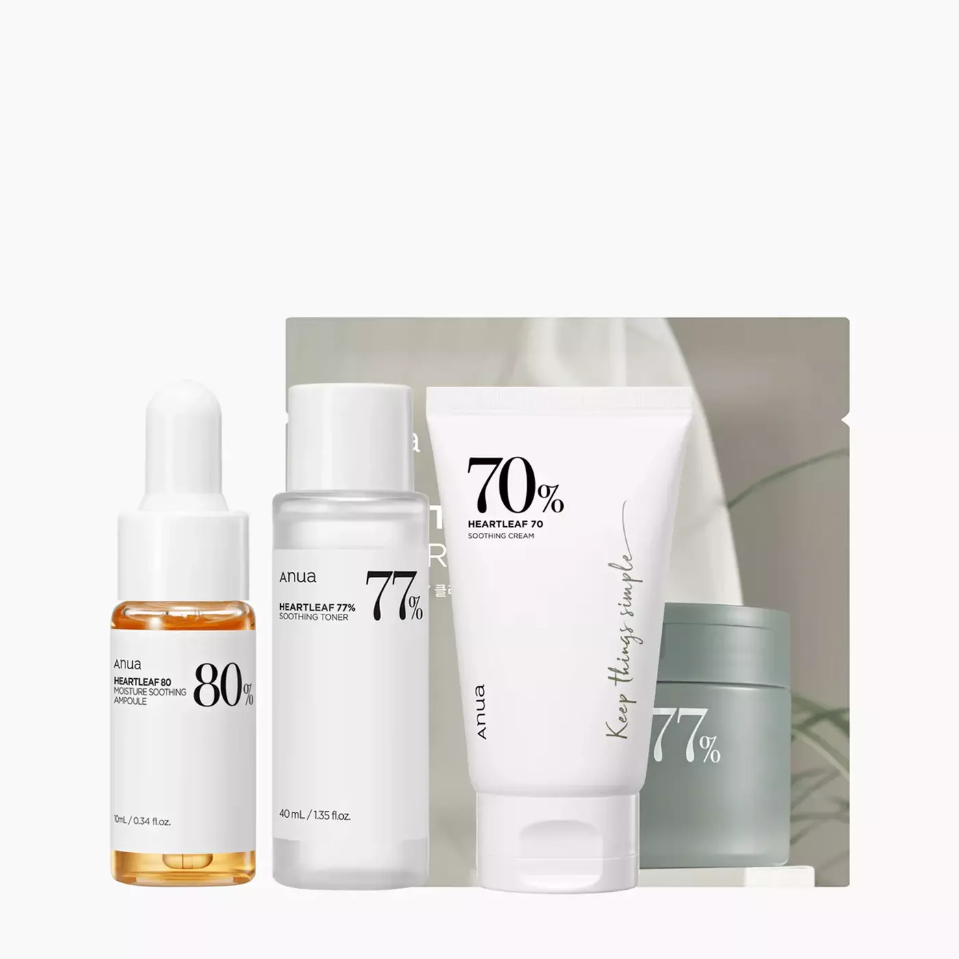 Набір мініатюр з екстрактом хауттюйнії ANUA Heartleaf Soothing Trial Kit