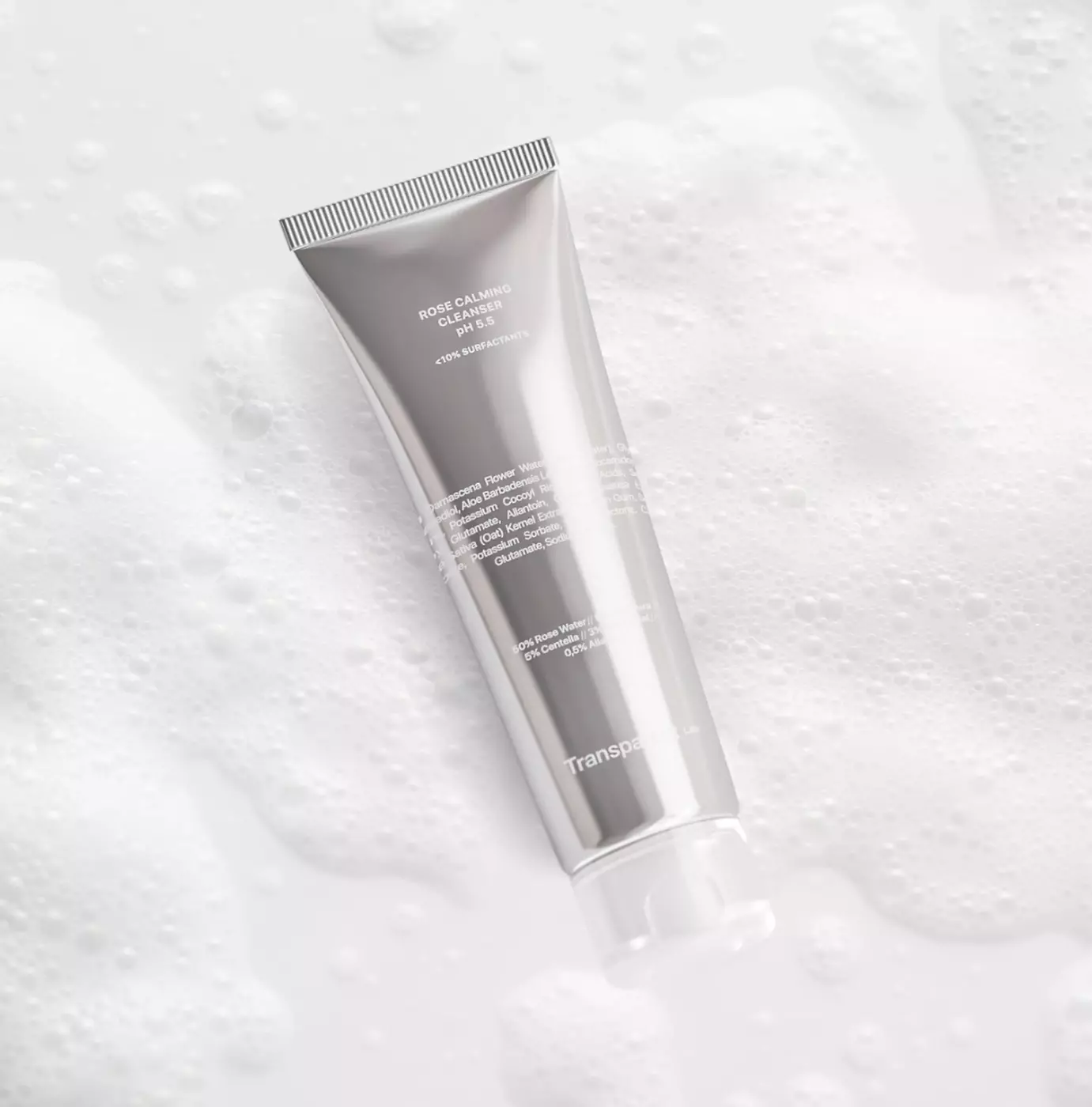 Заспокійливий гель для очищення чутливої шкіри TRANSPARENT LAB ROSE CALMING CLEANSER PH 5.5  